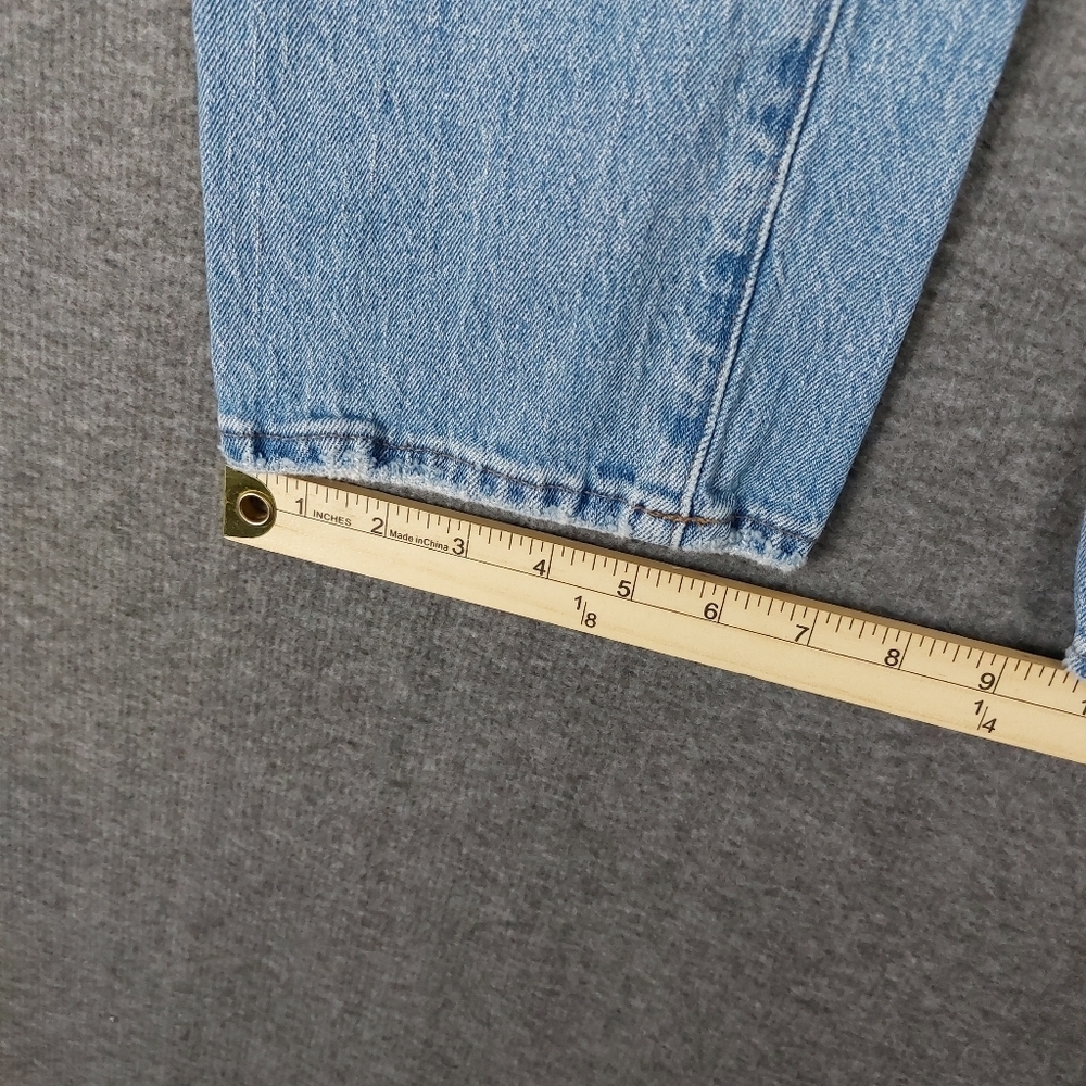 MADEWELL JEANS WOMENS BLUE THE PERFECT VINTAGE STRAIGHT JEAN DENIM PANTS SIZE 25 - Picture 4 of 9